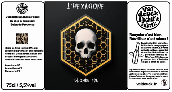 l’Hexagone (75cl) valdeuck bincherie fabrik salon de provence