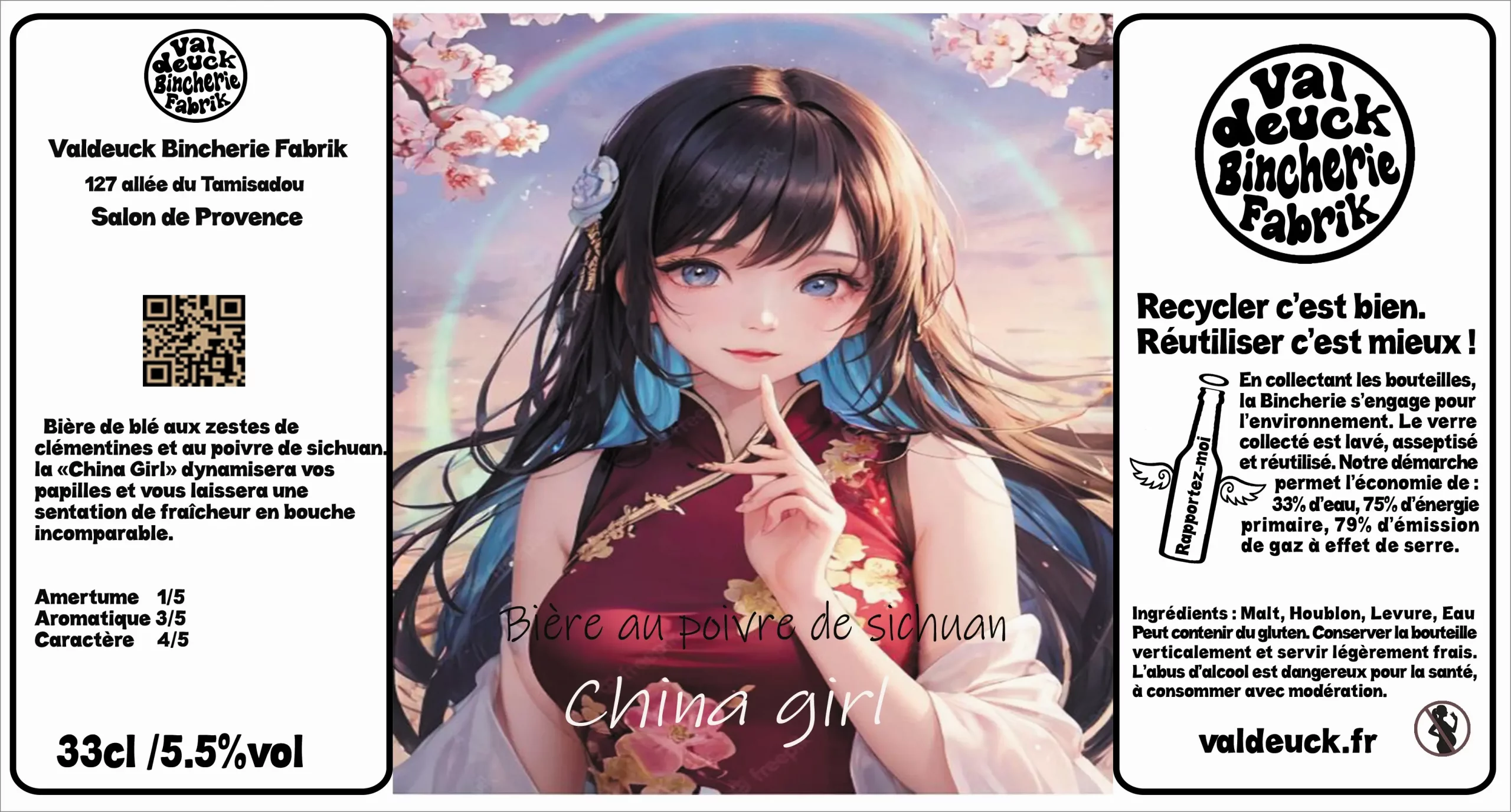 La China Girl (75cl) valdeuck bincherie fabrik salon de provence