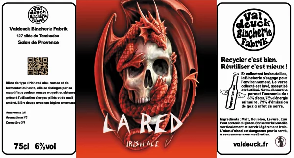 La Red (33cl) valdeuck bincherie fabrik salon de provence