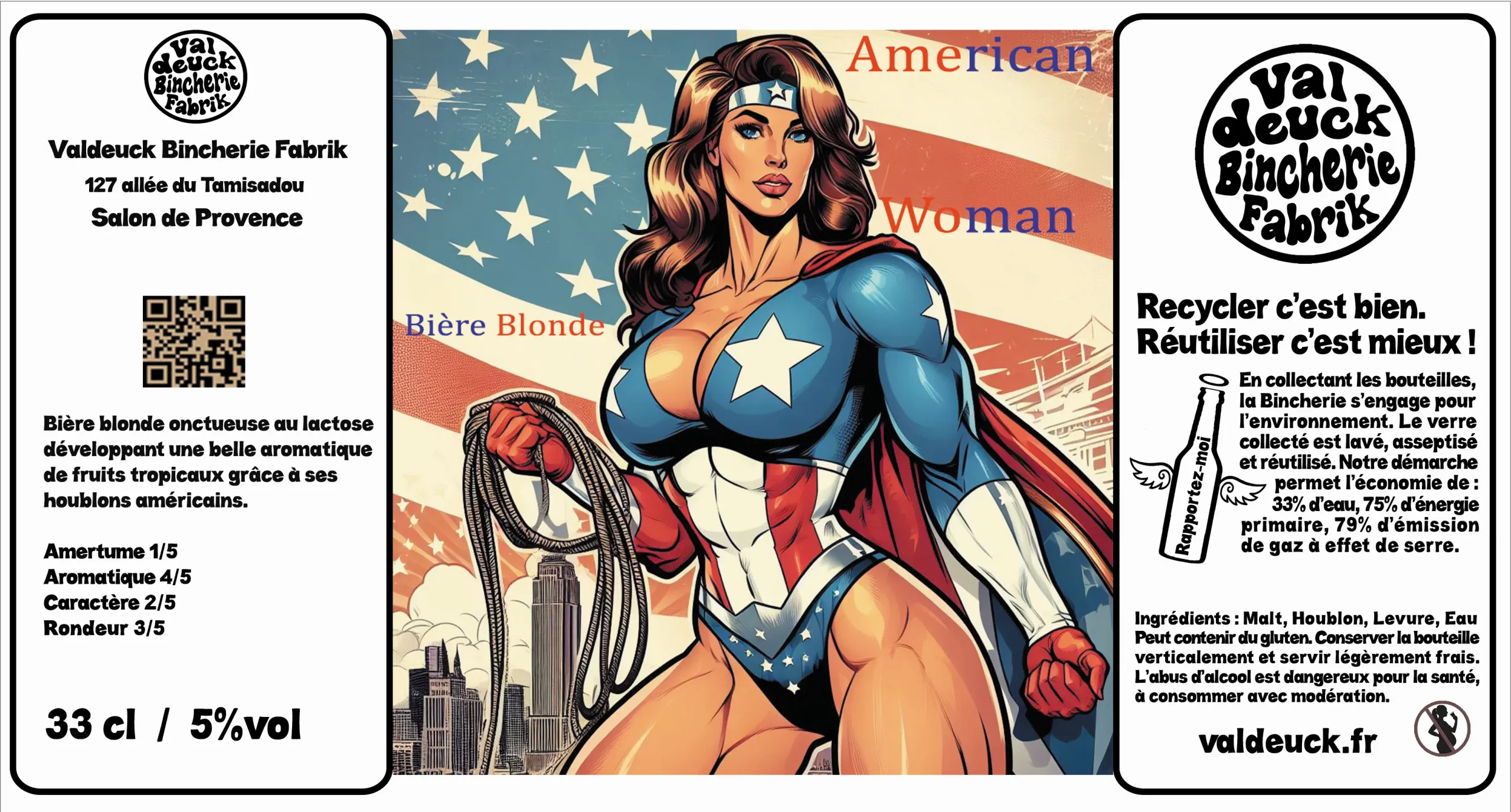 L’American Woman (33cl) valdeuck bincherie fabrik salon de provence