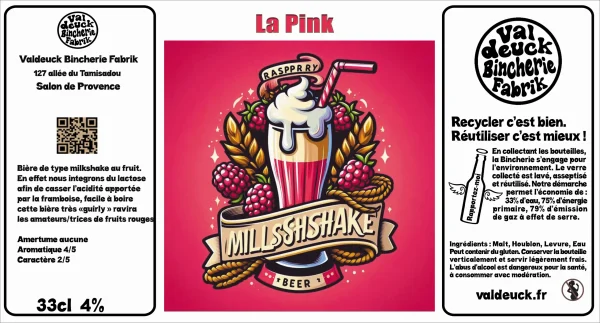 La Pink (33cl) valdeuck bincherie fabrik salon de provence