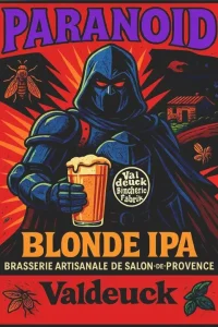 Bière blonde de type IPA, super désaltérante avec ses trois houblons américains qui développent une belle aromatique herbacée et tropicale. Amertume 2/5 Aromatique 4/5 Caractère 3/5