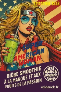 La Super American Woman une Bière fruitée et légère, cette blonde exotique marie la douceur de la mangue à l'acidité du fruit de la passion. Rafraîchissante et solaire, elle dévoile un profil tropical éclatant, soutenu par une base maltée discrète. Parfaite pour l'été, elle se boit avec une facilité déconcertante.